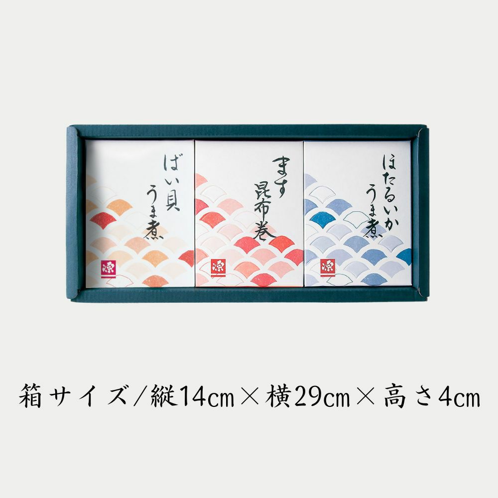 富山・海の幸セットの箱サイズが記載された画像です。