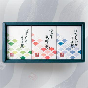 厳選３品セットの箱入り商品画像です。